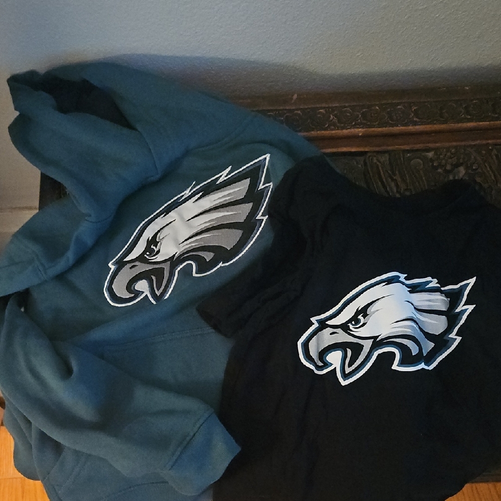 Eagles Hoodie and T-Shirt Set Hoodie Size M TSHIRT SIZE S